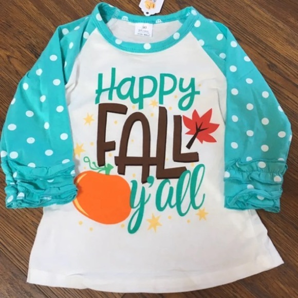 ‼️Just In‼️Fall Y’all! Halloween Autumn Ruffle Ts - Picture 3 of 6